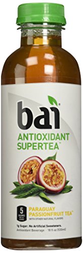 0813694023978 - BAI PARAGUAY PASSIONFRUIT TEA, 5 CALORIES, NO ARTIFICIAL SWEETENERS, 1G SUGAR, ANTIOXIDANT INFUSED BEVERAGE 18 OUNCE(PACK OF 12)