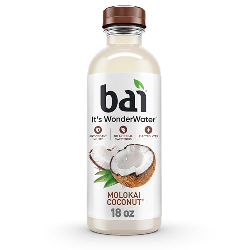 0813694026801 - BAI COCONUT FLAVORED WATER, MOLOKAI COCONUT, ANTIOXIDANT INFUSED DRINKS, 18 FL. OZ. (PACK OF 6)