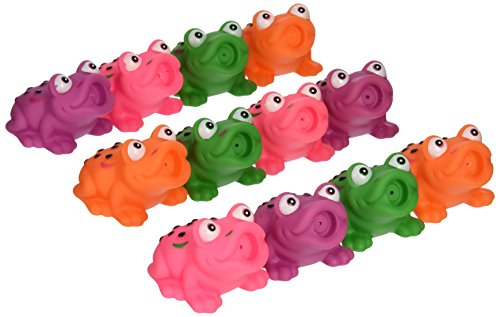 0081369449112 - 2 1/2 ASSORTED FROG SQUIRT TOYS (12 PACK)