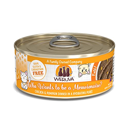 0813778018289 - WERUVA CLASSIC CAT PATÉ, WHO WANTS TO BE A MEOWIONAIRE? WITH CHICKEN & PUMPKIN, 5.5OZ CAN (PACK OF 8)