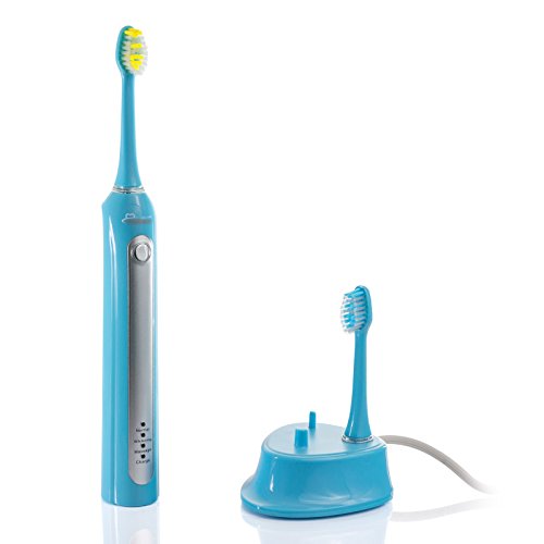 0813789141150 - WELLNESS 48,000 ULTRA HIGH POWERED SONIC ELECTRIC TOOTHBRUSH AND CHARGING DOCK WITH 6 HEADS (BLUE)
