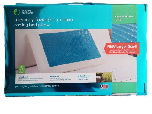 COMFORT REVOLUTION MEMORY FOAM & HYDRALUXE COOLING BED PILLOW