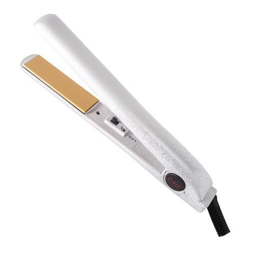 0813843046056 - CHI ORIGINAL CERAMIC HAIR STRAIGHTENER FLAT IRON | 1 INCH CERAMIC FLOATING PLATES | QUICK HEAT UP | ANALOG ON/OFF SWITCH | SILVER SPARK