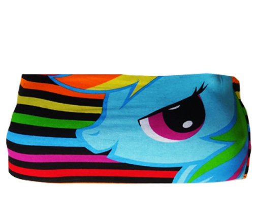 0813970017523 - MY LITTLE PONY RAINBOW DASH STRIPED BANDEAU TOP FOR WOMEN (SMALL)