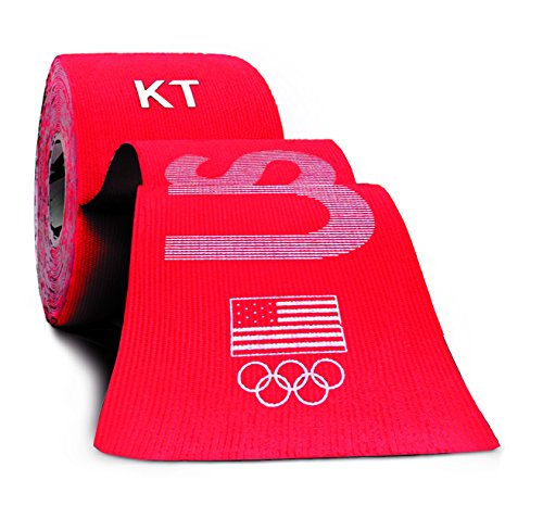 0814179020260 - KT TAPE PRO SYNTHETIC ELASTIC KINESIOLOGY 20 PRE-CUT 10-INCH STRIPS, THERAPEUTIC TAPE, PRO USA RED