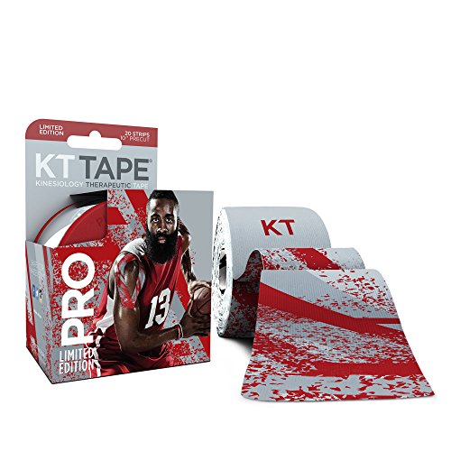 0814179020703 - KT TAPE PRO ELASTIC KINESIOLOGY THERAPEUTIC TAPE - 20 PRE-CUT 10-INCH STRIPS - JAMES HARDEN