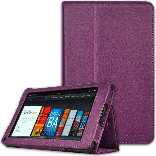 0814211033531 - CASECROWN BOLD STANDBY CASE (PURPLE) FOR AMAZON KINDLE FIRE TABLET (NOT COMPATIBLE WITH KINDLE FIRE HD 7)