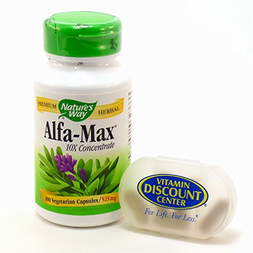 0814260021053 - BUNDLE - 2 ITEMS: 1 BOTTLE OF ALFA-MAX 525 MG BY NATURE'S WAY 100 CAPSULES AND 1