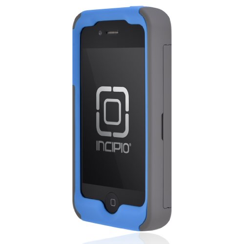 8145230267648 - INCIPIO IPH-676 STOWAWAY CREDIT CARD CASE FOR IPHONE 4/4S - RETAIL PACKAGING - DARK GRAY/BLUE