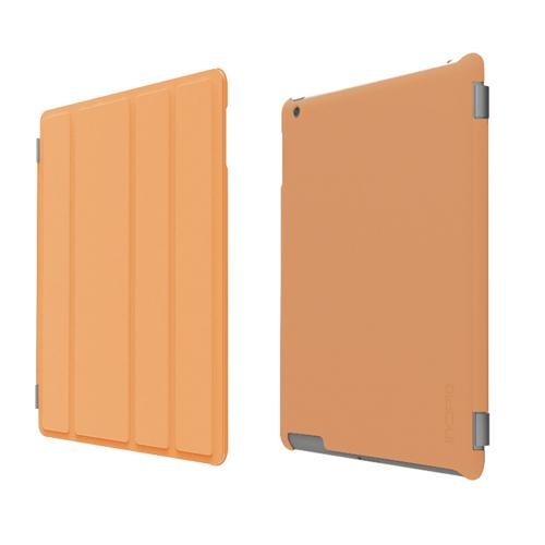 0814523352290 - INCIPIO IPAD 2 SMART FEATHER - BACK COVER ONLY - ULTRALIGHT HARD SHELL CASE - ORANGE
