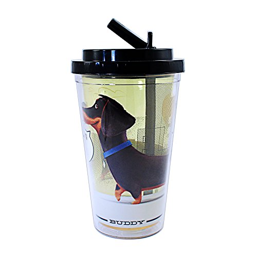 0814565027330 - UNIVERSAL PT1184 THE SECRET LIFE OF PETS BUDDY FLIP STRAW COLD CUP, 16 OZ, MULTICOLOR