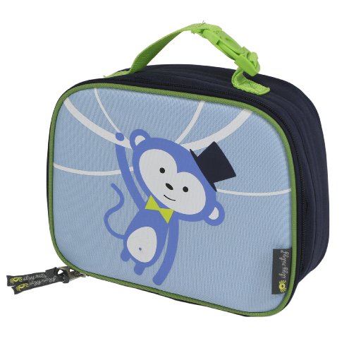 0814652014106 - ITZY RITZY LUNCH HAPPENS INSULATED REUSABLE LUNCH BAG, MONKEY