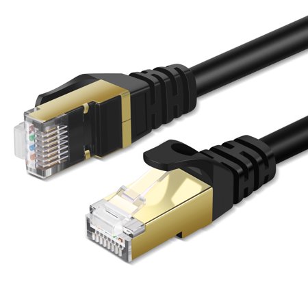 0814676020282 - TNP CAT7 ETHERNET NETWORK CABLE (3 FT) - HIGH PERFORMANCE 10 GIGABIT ETHERNET 600MHZ WITH PROFESSIONAL GOLD PLATED SNAGLESS RJ45 CONNECTOR PREMIUM SHIELDED TWISTED PAIR S/STP PATCH PLUG WIRE CORD