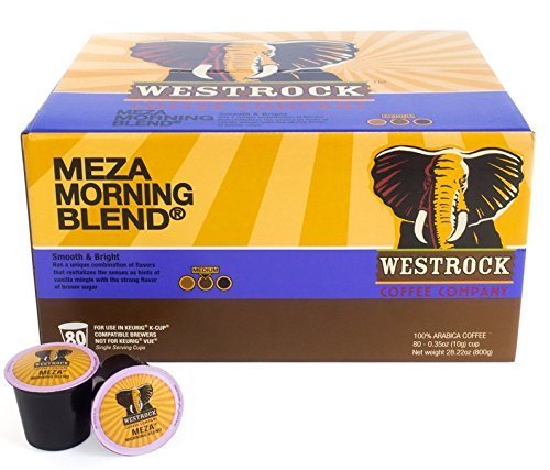 0814681012593 - WESTROCK COFFEE COMPANY MEZA MORNING BLEND SINGLE SERVE CUPS, 80 COUNT
