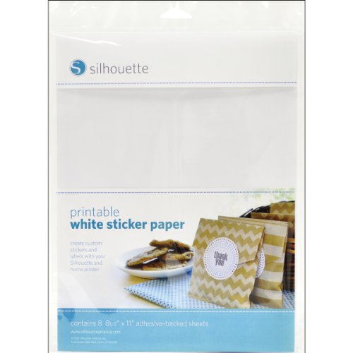 0814792012277 - SILHOUETTE PRINTABLE WHITE STICKER PAPER