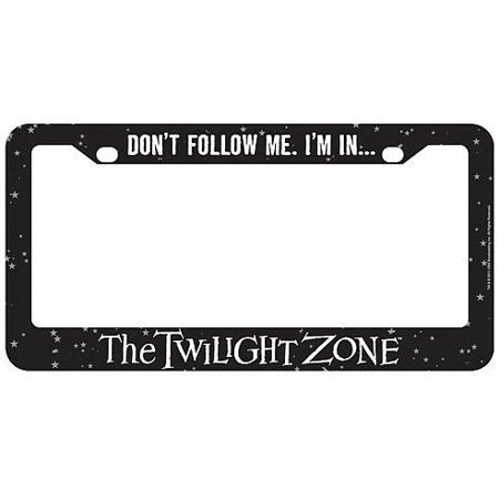 0814826012648 - THE TWILIGHT ZONE DON'T FOLLOW ME LICENSE PLATE FRAME