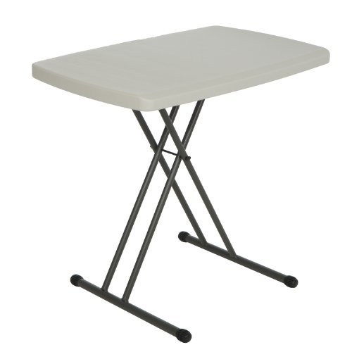 0081483282404 - LIFETIME TABLES 30 IN. X 20 IN. PERSONAL FOLDING TABLE IN ALMOND 28240