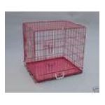 0814836010894 - 24 X 20 X 23 PINK PET FOLDING DOG CAT CRATE CAGE 24 IN