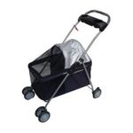 0814836011570 - NAVY BLUE POSH PET STROLLER DOGS CATS W CUP HOLDER