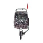0814836014960 - RED PLAID PET BIKE TRAILER DOG STROLLER CAT CARRIER BICYCLE