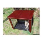 0814836017824 - WOOD DOG CRATE TABLE FIT FOLDING 30 PET CAGE FURNITURE