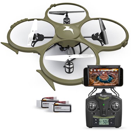 0814850022354 - KOLIBRI DISCOVERY DELTA-RECON WIFI U818A QUADCOPTER DRONE TACTICAL EDITION MILITARY MATTE GREEN UDI RC **EXTRA BATTERY INCLUDED**