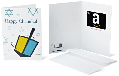 0814916015009 - AMAZON.COM $25 GIFT CARD IN A GREETING CARD (HAPPY CHANUKAH CARD DESIGN)