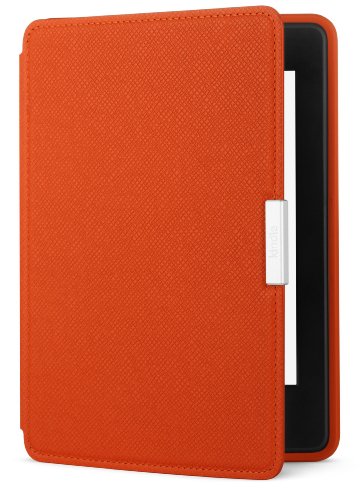 0814916018352 - AMAZON KINDLE PAPERWHITE CASE - LIGHTEST AND THINNEST PROTECTIVE GENUINE LEATHER COVER WITH AUTO WAKE/SLEEP FOR AMAZON KINDLE PAPERWHITE, PERSIMMON