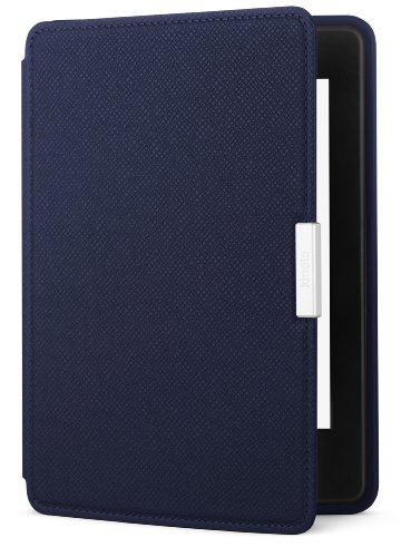 0814916018369 - AMAZON KINDLE PAPERWHITE CASE - LIGHTEST AND THINNEST PROTECTIVE GENUINE LEATHER COVER WITH AUTO WAKE/SLEEP FOR AMAZON KINDLE PAPERWHITE, INK BLUE