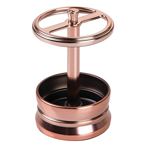 0081492035596 - INTERDESIGN SUTTON TOOTHBRUSH HOLDER STAND FOR BATHROOM VANITY OR COUNTERTOP – ROSE GOLD