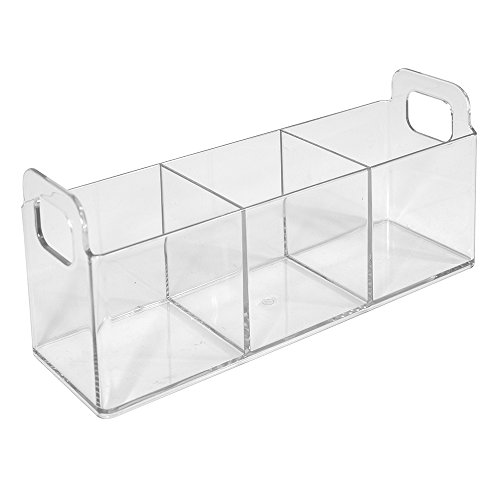 0081492314202 - INTERDESIGN CLARITY COSMETIC ORGANIZER TOTE FOR VANITY CABINET TO HOLD MAKEUP, BEAUTY PRODUCTS - 9 X 3 X 4, CLEAR