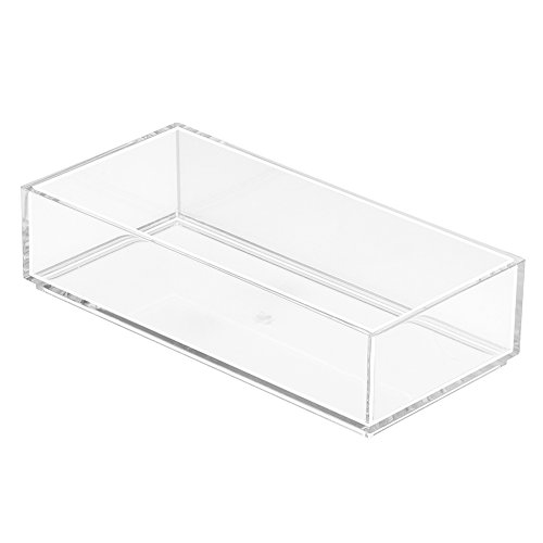 0081492409403 - INTERDESIGN CLARITY COSMETIC DRAWER ORGANIZER FOR VANITY CABINET TO HOLD MAKEUP, BEAUTY PRODUCTS - 4 X 8 X 2, CLEAR