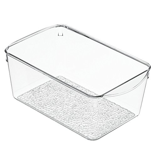 0081492494508 - INTERDESIGN RAIN COSMETIC ORGANIZER FOR VANITY CABINET TO HOLD MAKEUP, BEAUTY PRODUCTS - CLEAR