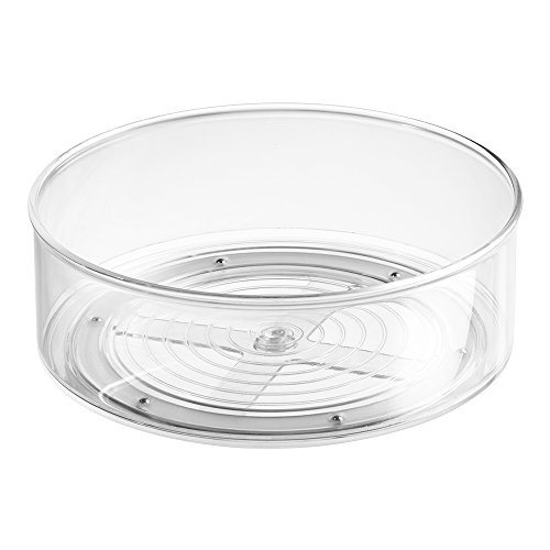 0081492628309 - INTERDESIGN LAZY SUSAN TURNTABLE SPICE ORGANIZER BIN FOR KITCHEN PANTRY, CABINET, COUNTERTOPS, CLEAR