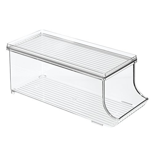 0081492709381 - INTERDESIGN SODA CAN HOLDER FOR REFRIGERATOR, KITCHEN CABINET, PANTRY - CLEAR