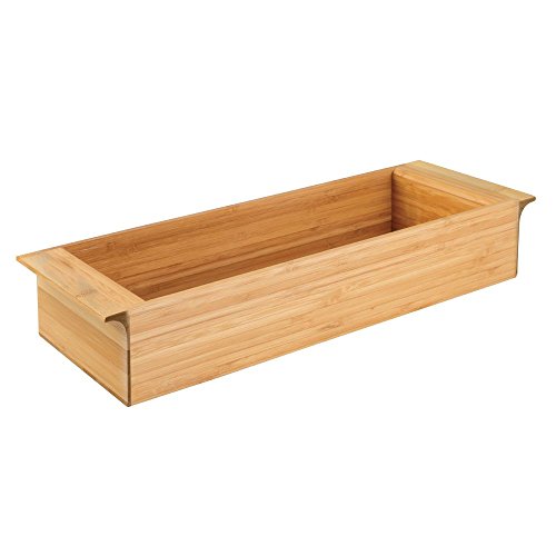 0081492863625 - INTERDESIGN 86362 FORMBU TOILET TANK STORAGE TRAY FOR TISSUES, CANDLES, SOAP - 3 , NATURAL BAMBOO