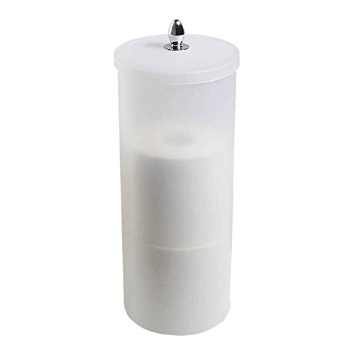 0081492870005 - ORB TOILET PAPER HOLDER CANISTER, WHITE/CHROME