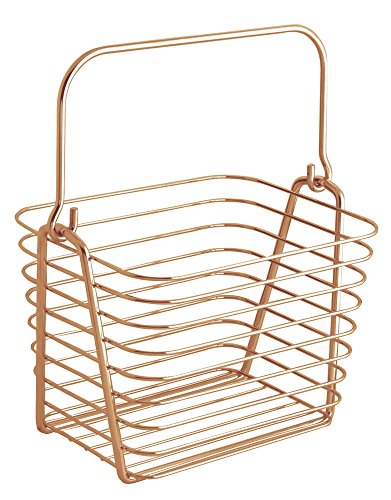 0081492931294 - INTERDESIGN CLASSICO KITCHEN PANTRY BATH WIRE BASKET TOTE WITH HANDLE, SMALL, COPPER