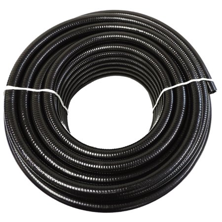 0814942010221 - HYDROMAXX 100 FEET X 1.5 INCH BLACK FLEXIBLE PVC PIPE, HOSE AND TUBING FOR KOI PONDS, IRRIGATION AND WATER GARDENS. INCLUDES FREE 4OZ CAN OF HOT BLUE PVC GORILLA GLUE!