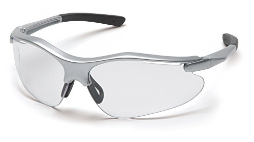 0814992007783 - PYRAMEX FORTRESS SAFETY EYEWEAR, CLEAR LENS WITH SILVER FRAME