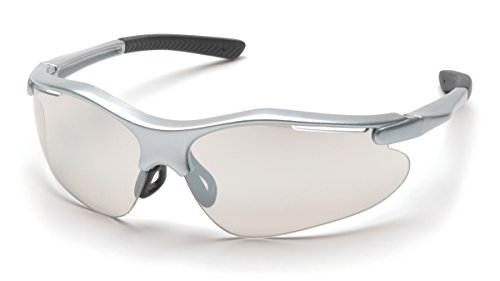 0814992007820 - PYRAMEX FORTRESS SAFETY EYEWEAR, INDOOR/OUTDOOR MIRROR LENS WITH SILVER FRAME