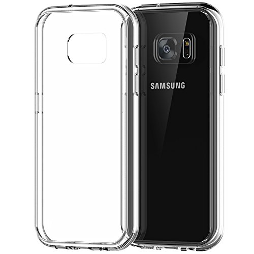 0815000021098 - GALAXY S7 CASE, JETECH® S7 CASE BUMPER SHOCK-ABSORPTION BUMPER AND ANTI-SCRATCH CLEAR BACK FOR SAMSUNG GALAXY S7 (CRYSTAL CLEAR)