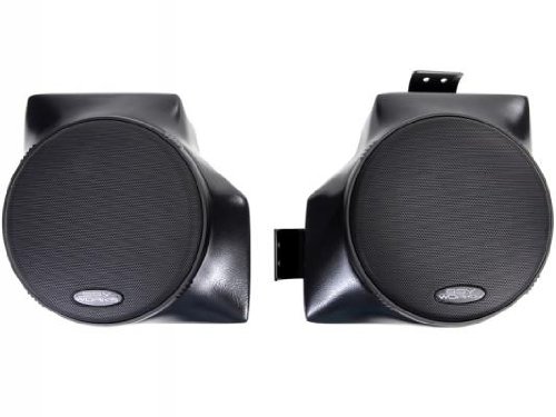 0815172010890 - SSV WORKS KAWASAKI TERYX 4 SEAT REAR OVERHEAD STEREO SPEAKER PODS INCLUDES 6 1/2 150 WATT MARINE SPEAKERS IN FACTORY CAGE WILL ALSO UNIVERSALLY FIT ANY 1.75 CAGE WITH A 90 DEGREE ANGLE