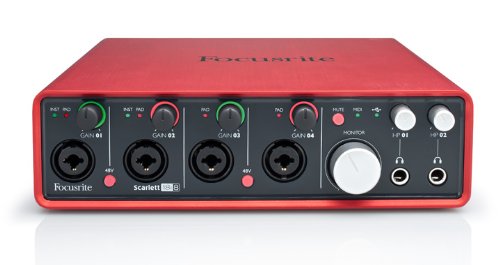 0815301008248 - FOCUSRITE SCARLETT 18I8 18 IN/8 OUT USB 2.0 AUDIO INTERFACE WITH FOUR FOCUSRITE MIC PREAMPS