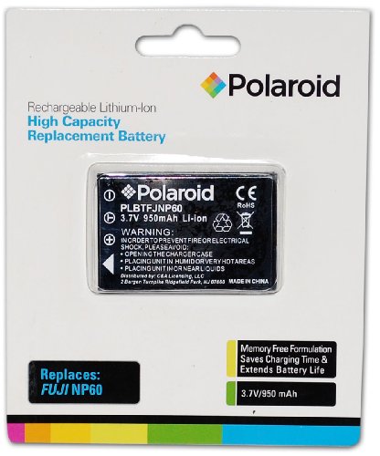 0815361012483 - POLAROID HIGH CAPACITY FUJI NP60 RECHARGEABLE LITHIUM REPLACEMENT BATTERY (COMPATIBLE WITH: F401, F401 ZOOM, F410, F410 ZOOM, F601, F601 ZOOM, M603)
