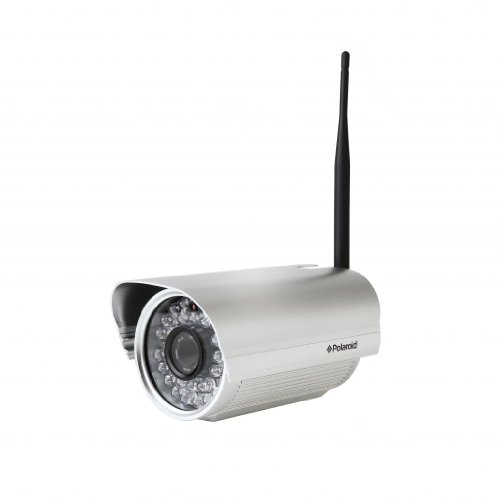 0815361016641 - POLAROID IP350 OUTDOOR WIRELESS IP NETWORK SECURITY CAMERA, WATER AND WEATHER RESISTANT, SLIVER