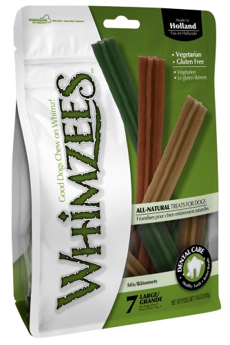 0815436013193 - PARAGON WHIMZEES STIX DENTAL TREAT FOR LARGE DOGS, 7 PER BAG