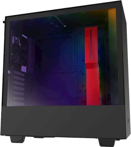 0815671014733 - NZXT - H510I COMPACT ATX MID-TOWER CASE WITH TEMPERED GLASS - MATTE BLACK/RED