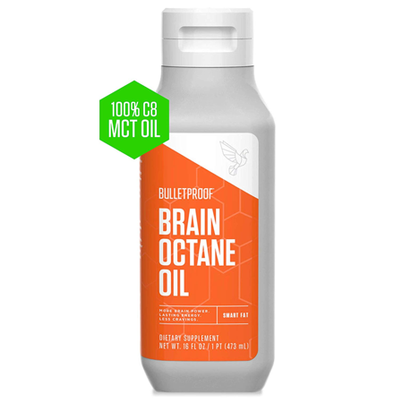 0815709020736 - BULLETPROOF BRAIN OCTANE OIL - 16 OUNCES - DISTILLED FROM 100 PERCENT PURE COCONUT OIL. ODORLESS, TASTELESS, AND EASY TO ADD INTO ANY DIET.