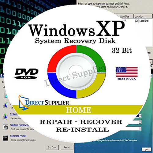 8157365468777 - WINDOWS XP - 32 BIT DVD SP3, SUPPORTS HOME EDITION. RECOVER, REPAIR, RESTORE OR RE-INSTALL WINDOWS TO FACTORY FRESH!